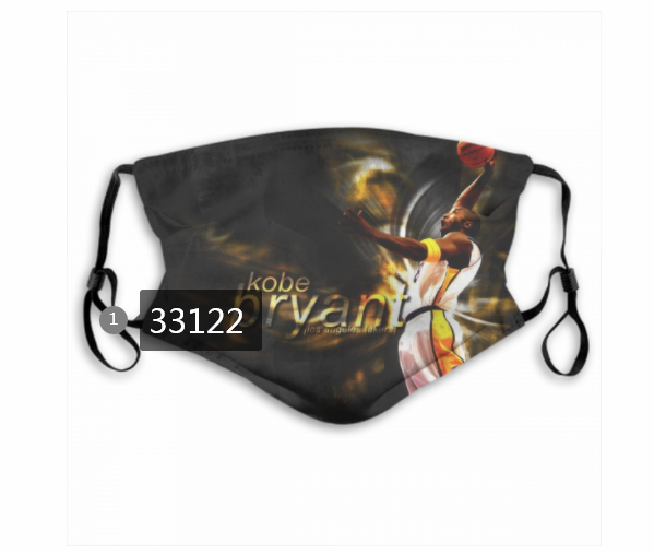 2021 NBA Los Angeles Lakers #24 kobe bryant 33122 Dust mask with filter